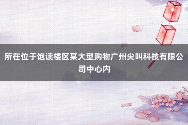 所在位于饱读楼区某大型购物广州尖叫科技有限公司中心内